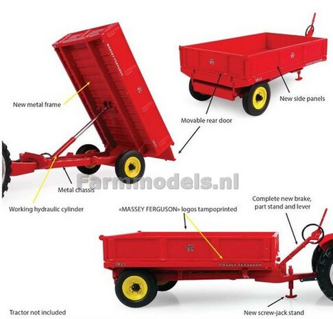 Massey Ferguson 21 trailer 1:32 Universal Hobbies UH6241 