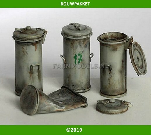 Vuilnisbakken set BOUWKIT  PLM367