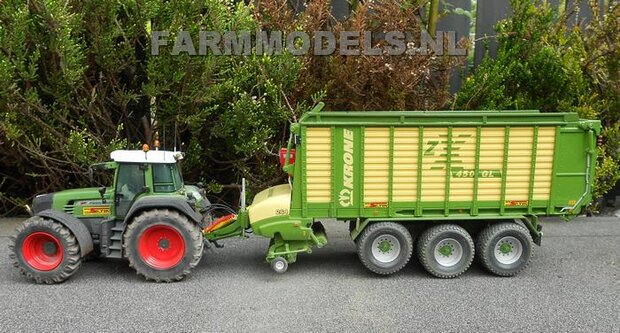 640. Krone ZX 450 Dubbeldoel wagen op Michelin 710/50 R30.5 banden