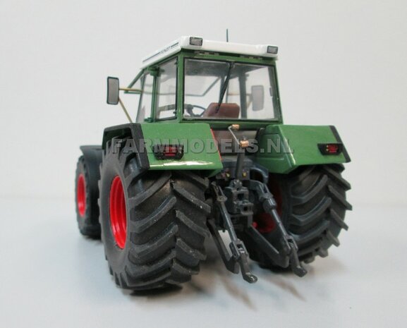 Aluminium achteras velgen met extra brede achteras banden Fendt 615/ 612 Weise Toys + &Oslash;3 mm as + U-profile 1:32   