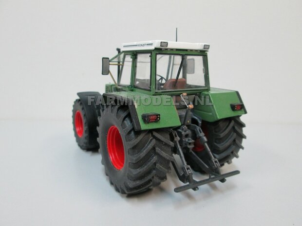 Aluminium achteras velgen met extra brede achteras banden Fendt 615/ 612 Weise Toys + &Oslash;3 mm as + U-profile 1:32   