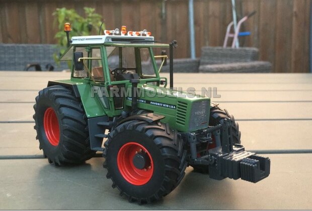 &Oslash; 58 x 28 mm: FENDT 612- 615 WeiseToys: 2x Brede banden + ALUMINIUM velgen BLANK &Oslash;3 mm as + U-profiel geleverd 1:32 Farmmodels Custom Line Series   