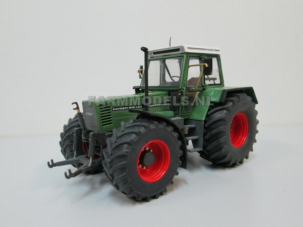 Aluminium achteras velgen met extra brede achteras banden Fendt 615/ 612 Weise Toys + &Oslash;3 mm as + U-profile 1:32   