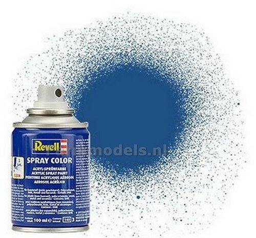 Spuitbus Blauw mat (kleurnummer 56) 100 ml. Revell 34156
