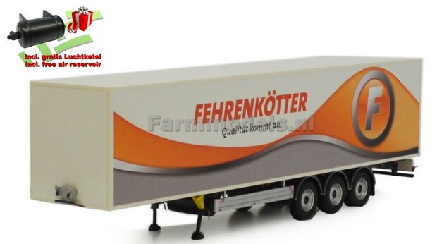 FEHRENK&Ouml;TTER PACTON BOX Trailer + FREE GIFT 1:32 Marge Models MM1904-01-01