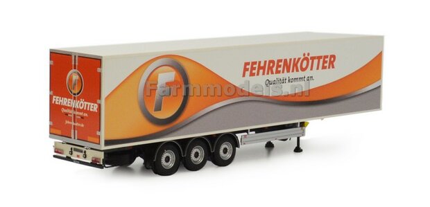 FEHRENK&Ouml;TTER PACTON BOX Trailer + FREE GIFT 1:32 Marge Models MM1904-01-01