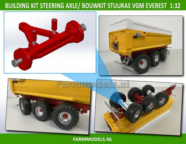 Tridec Stuuras o.a.  geschikt voor VGM Everest EV30. BOUWKIT  1:32 (HTD)  