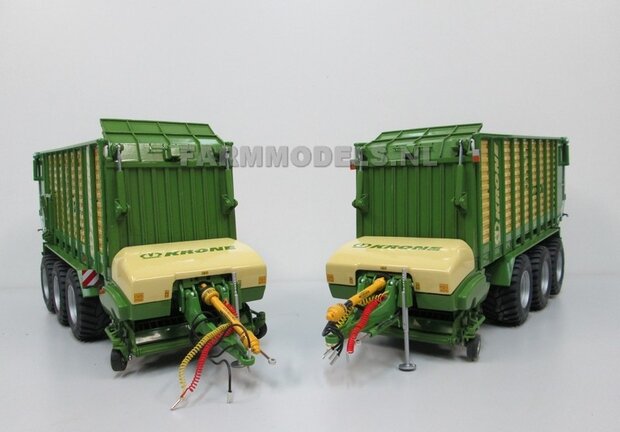 641. Krone ZX 450 Dubbeldoel wagens op Vredestein 800/45 R30.5 banden