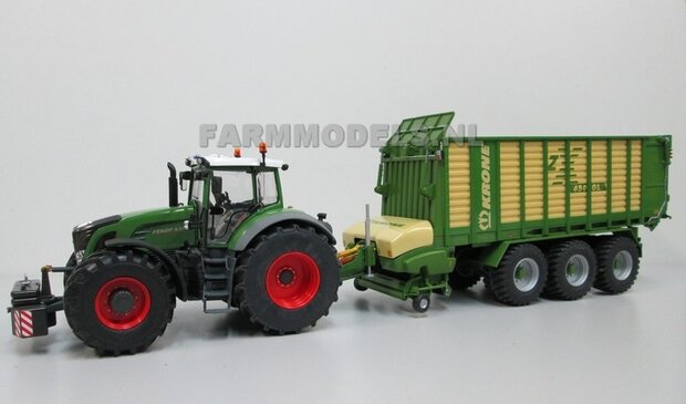 641. Krone ZX 450 Dubbeldoel wagens op Vredestein 800/45 R30.5 banden