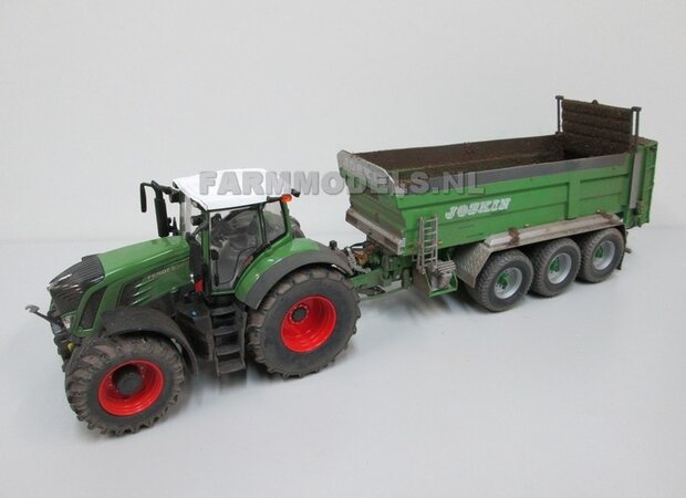 515. Fendt 939 Face Lift + Joskin Fertispace op 3 asser Michelin Cargo XBib 710/50 R.30