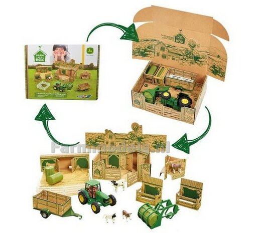 Farm in a Box Playset John Deere 1:32 Britains BR43257