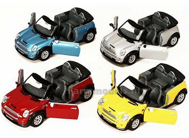 Mini Cooper S CONVERTIBLE BLUE 1:32 Kinsmart KT5059D