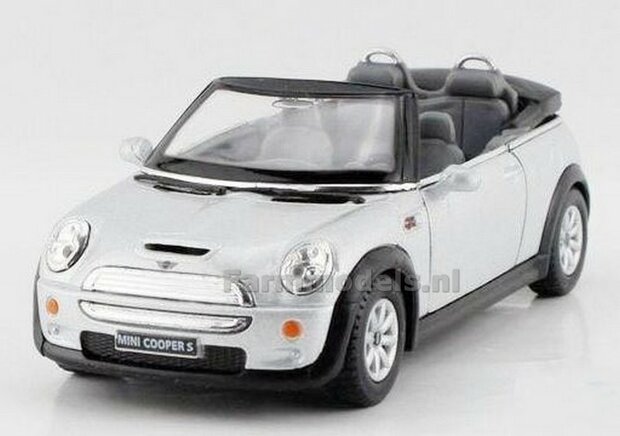 Mini Cooper S CONVERTIBLE GREY 1:32 Kinsmart KT5059D