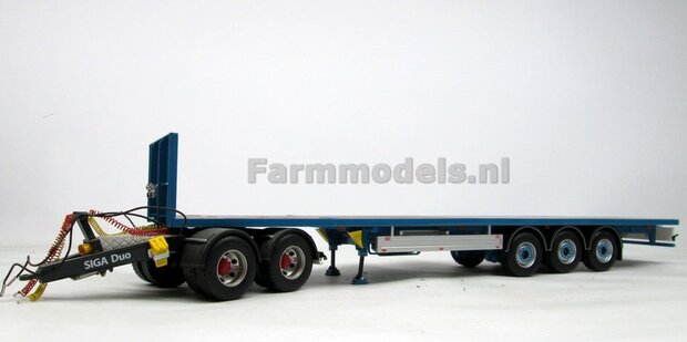 2x Blauwe velgringen &Oslash; 11.55 mm t.b.v. div. trailers: o.a. MarGe Models PACTON/ MEILLER  1:32 