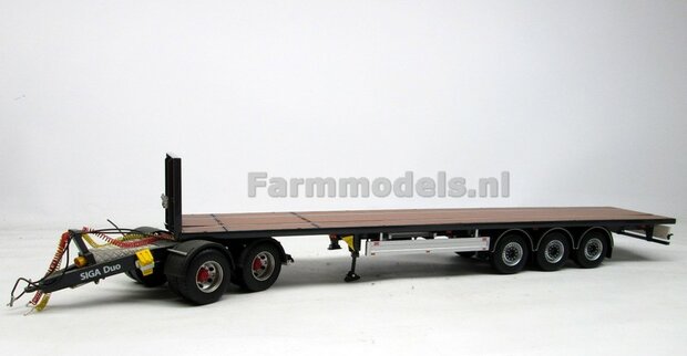 2x Antraciet velgringen &Oslash; 11.55 mm t.b.v. div. trailers: o.a. MarGe Models PACTON/ MEILLER  1:32    