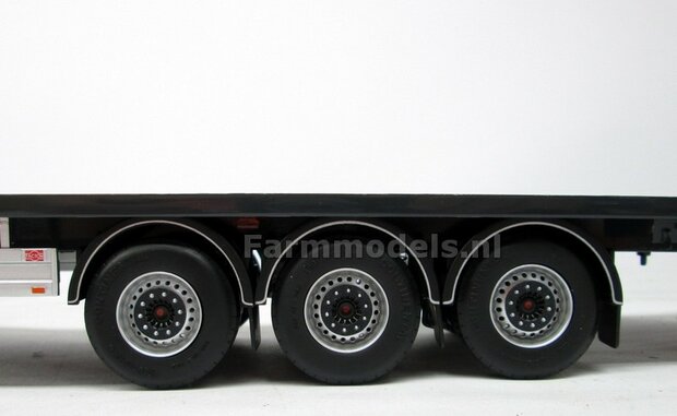 2x Antraciet velgringen &Oslash; 11.55 mm t.b.v. div. trailers: o.a. MarGe Models PACTON/ MEILLER  1:32    