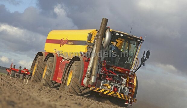 2x Brede Michelin 1050 lagedruk band Groot oprek &Oslash; 61.5 mm + Alu. velg t.b.v. MarGe models Vredo VT 7028  1:32            