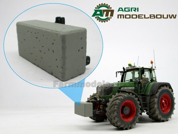 Frontgewicht beton 1:32 Agri Modelbouw AM01012