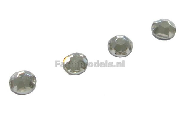 4x Glimmer rond 1.7mm transparant/diamant 1:32 