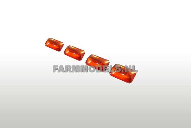 4x Glimmer 1.7x3.8 mm oranje/diamant 1:32 