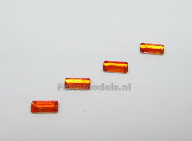 4x Glimmer 1.7x3.8 mm oranje/diamant 1:32 