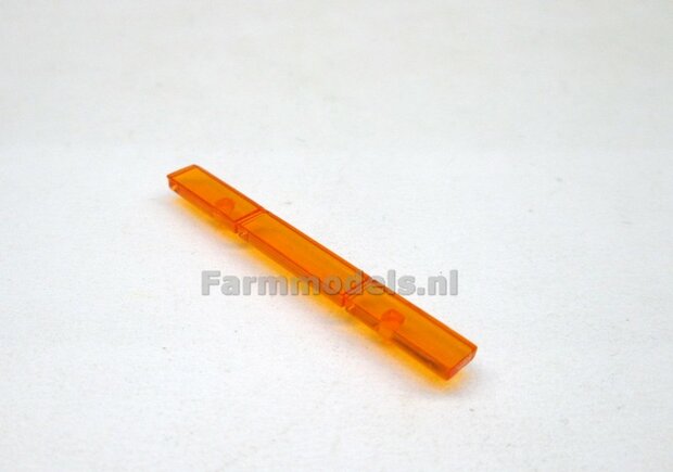 Zwaailamp balk plat 38 mm lengte oranje/ zwaailicht 1:32  SUPERSALE LAST ONES