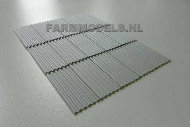 15x  dakplaat Light grey / Licht grijs 1:32 Juweela 23246