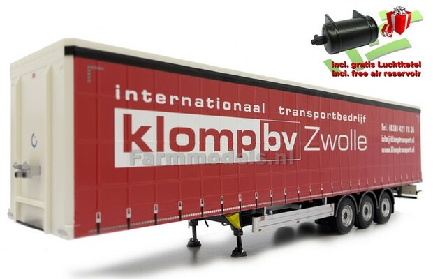 KLOMP PACTON Schuifzeil Trailer met FREE GIFT 1:32 Marge Models MM1902-01-15  