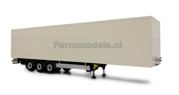 PACTON BOX Trailer WHITE met Free Gift luchtketel 1:32 Marge Models MM1904-01