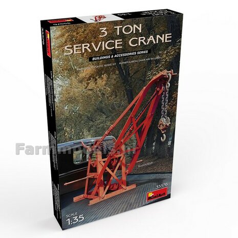 3 Ton Service Crane bouwkit, past perfect bij 1:32, MiniArt 35576   