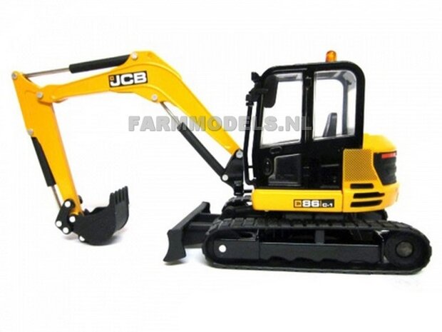 JCB 86C-1 - Midi-kraan / Excavatrive - Kleine Rupskraan 1:32- Britains BR43013