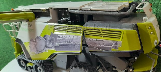 Claas Lexion TT join the revolution stickers, Geschikt voor Marge Models en Wiking Lexion Series,  Pr&eacute;-Cut Decals 1:32