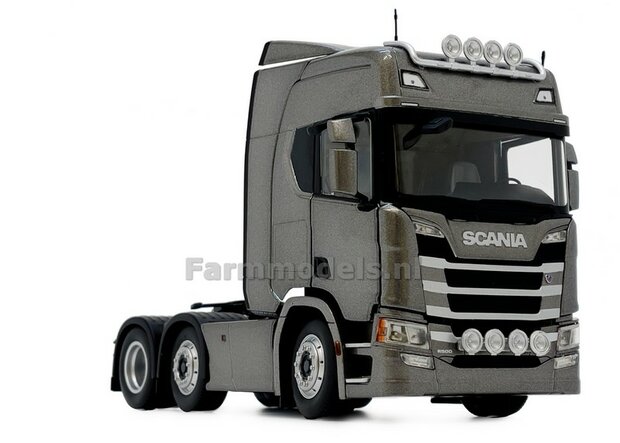 DARK GRAY SCANIA R500 6x2 Donker Grijs Metalic 1:32 MargeModels MM2015-02   