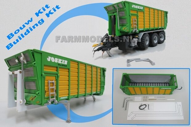 BOUWKIT: Slede t.b.v. zelfbouw haakarm bak of tank t.b.v haakarm Carrier  (ZONDER Joskin Silospace bak)  1:32                  