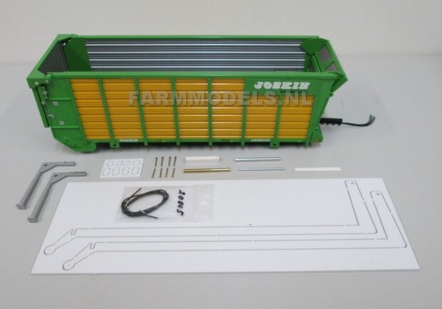BOUWKIT: Slede t.b.v. zelfbouw haakarm bak of tank t.b.v haakarm Carrier  (ZONDER Joskin Silospace bak)  1:32                  