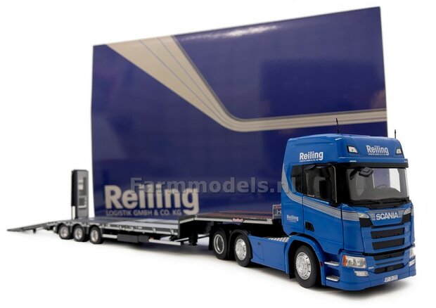BLUE &quot;REILING&quot; SCANIA and NOOTEBOOM set, Small Quantity available 1:32 Marge Models CS-Reiling-2021-01  NB2B    MEGA SALE