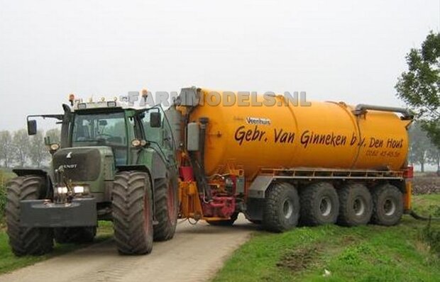 Bovenlosser arm mesttank met cilinder, eindstuk, steun en opvangbak met leiding Bouwkit 1:32 (HTD)  