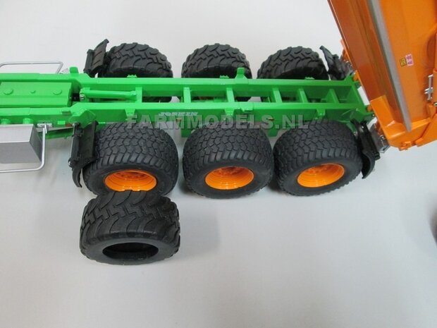 TIP: Bandenwissel  JOSKIN Trans-KTP 27/65 TRM - 3-asser halfpipe gronddumper 1:32