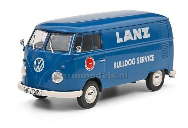 Lanz Bulldog en VW T1b met 3 figuren Lanz Bulldog Service 1:32 Schuco S07859  