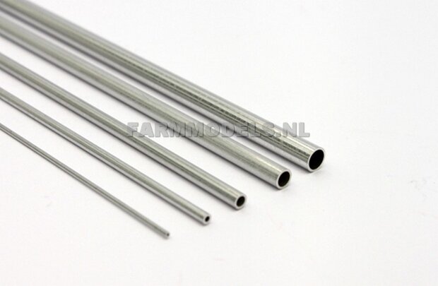 Aluminium pijp assortiment &Oslash; 0.4mm, 0.6mm, 0.8mm en 1mm (Slide Fit pack) 