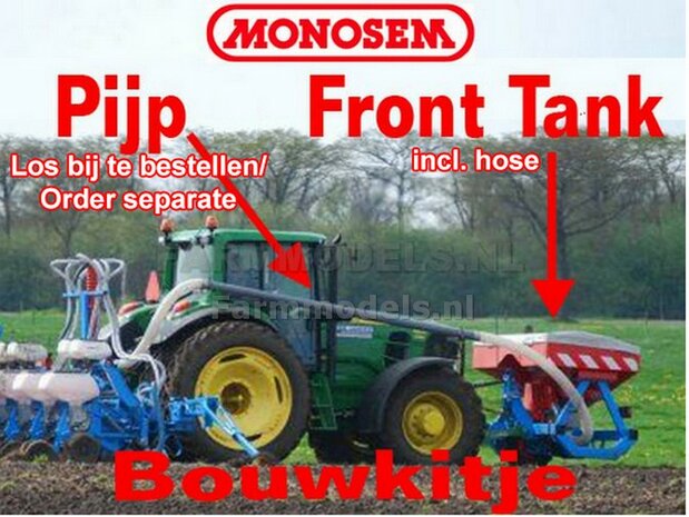 MONOSEM Fronttank met Topcover BOUWKIT en slang 1:32  