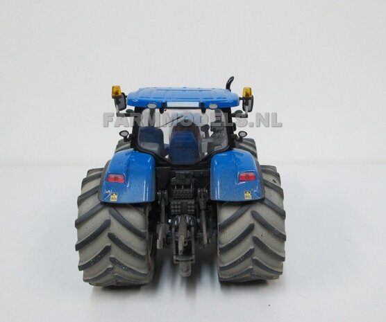 2x Michelin 1050 Band &Oslash; 61.5 mm Oprek Groot + aluminium velgen, geschikt voor o.a. New Holland T7.270 van ROS 1:32                   