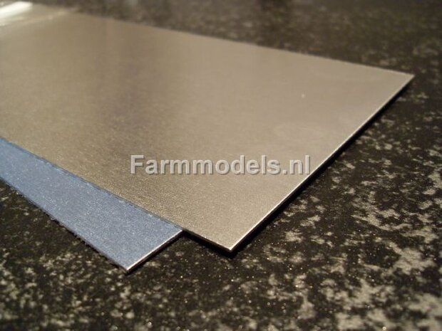 Aluminium Plaat 0.5 mm dik x 100 mm x 250 mm (2 stuks) SM5M 