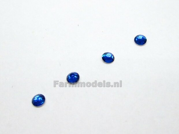 4x Glimmer rond 2.3 mm blauw/diamant 1:32