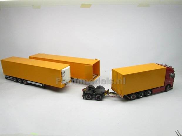 &quot;Kaal&quot; Die Cast Chassis t.b.v. VOLVO FH16 MarGe Models in kleur geleverd 1:32 