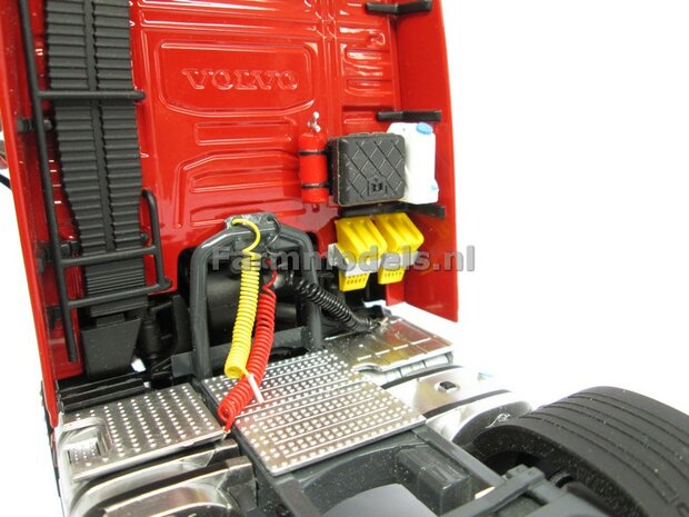 OMBOUW KIT stuur-as naar VASTE LIFT-AS + chassis deel t.b.v. VOLVO FH16 MarGe Models  BOUWKIT 1:32 (HTD)