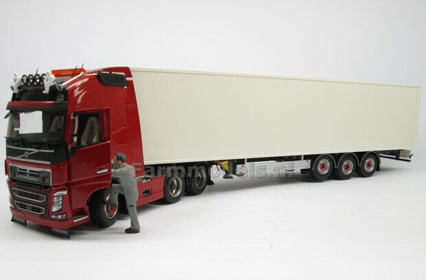 OMBOUW KIT stuur-as naar VASTE LIFT-AS + chassis deel t.b.v. VOLVO FH16 MarGe Models  BOUWKIT 1:32 (HTD)