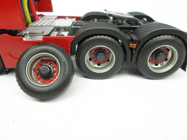 OMBOUW KIT stuur-as naar VASTE LIFT-AS + chassis deel t.b.v. VOLVO FH16 MarGe Models  BOUWKIT 1:32 (HTD)