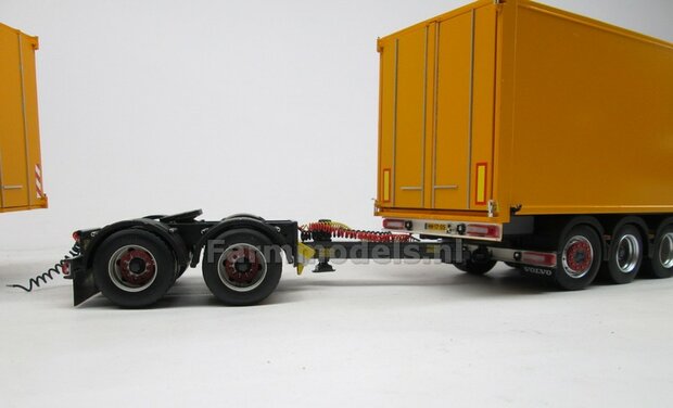 Bakopbouw 90x82.5x235mm met normale openslaande deuren Universeel t.b.v. vrachtwagen Chassis BOUWKIT  1:32   (HTD)