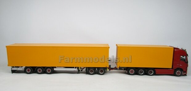 Bakopbouw 90x82.5x235mm met normale openslaande deuren Universeel t.b.v. vrachtwagen Chassis BOUWKIT  1:32   (HTD)